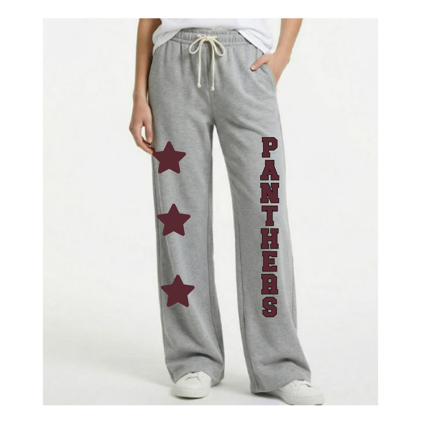 Leroy Panthers Wide Leg Women's Sweat Pants