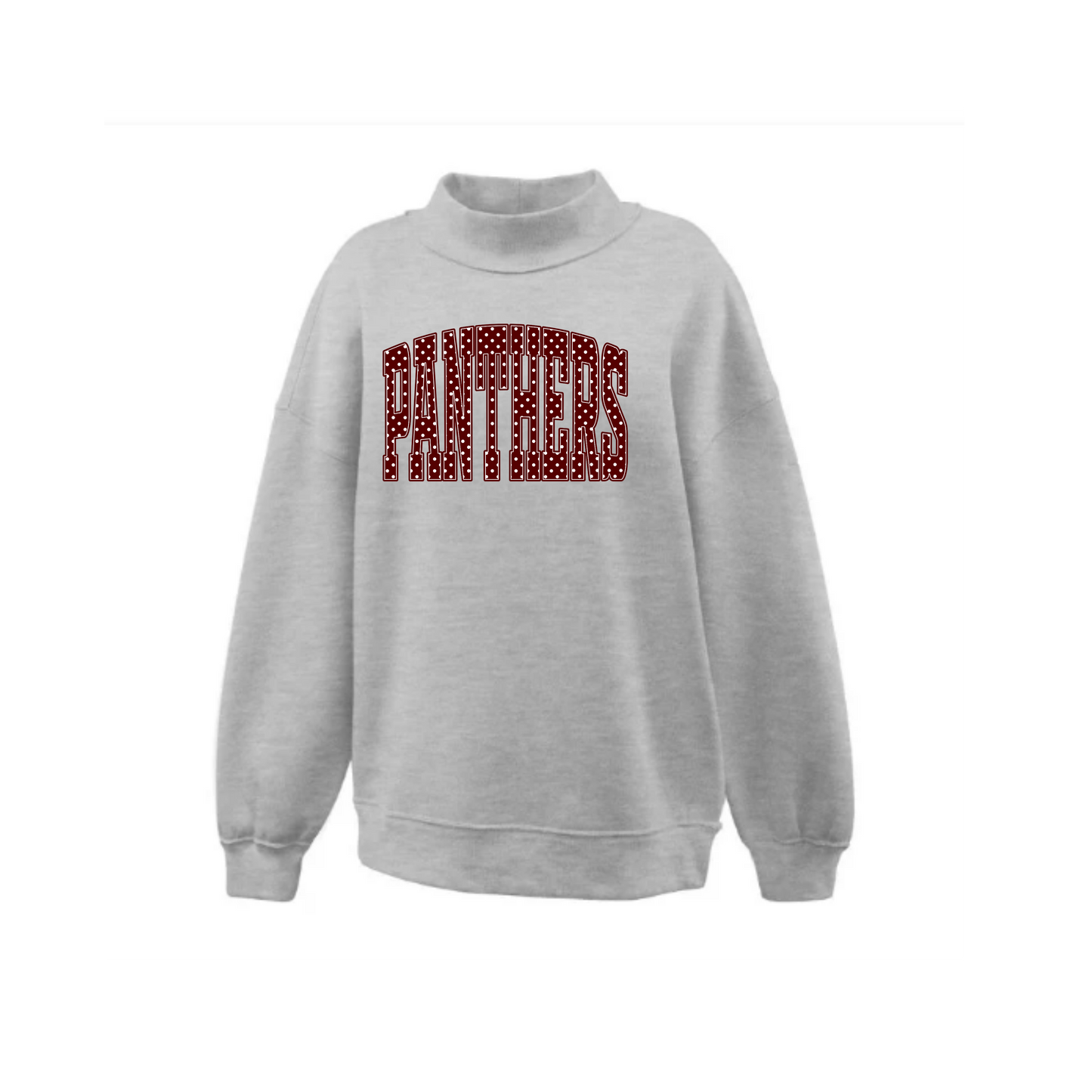 Polka Dot Panthers Mock Neck
