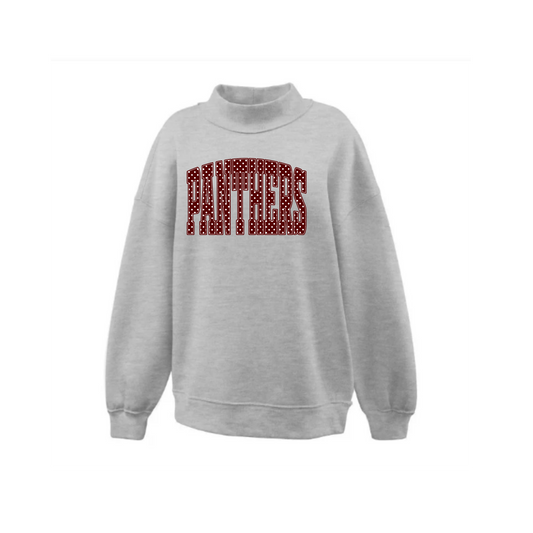 Polka Dot Panthers Mock Neck