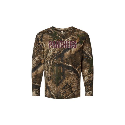 Leroy Panthers Real Tree Camo Long Sleeve T-shirt