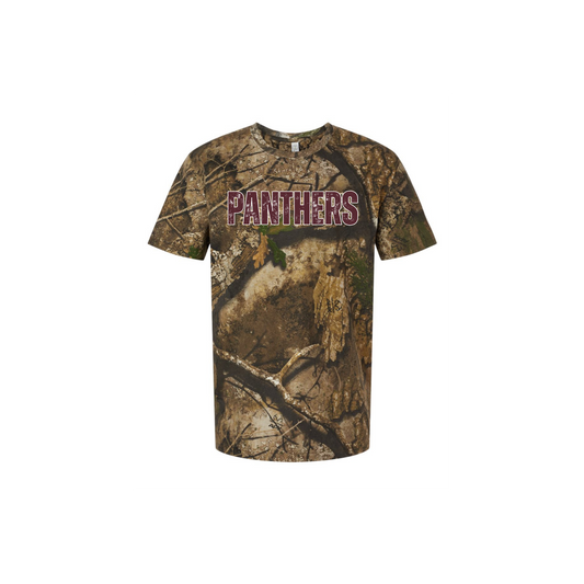 Leroy Panthers Real Tree Camo Short Sleeve T-shirt