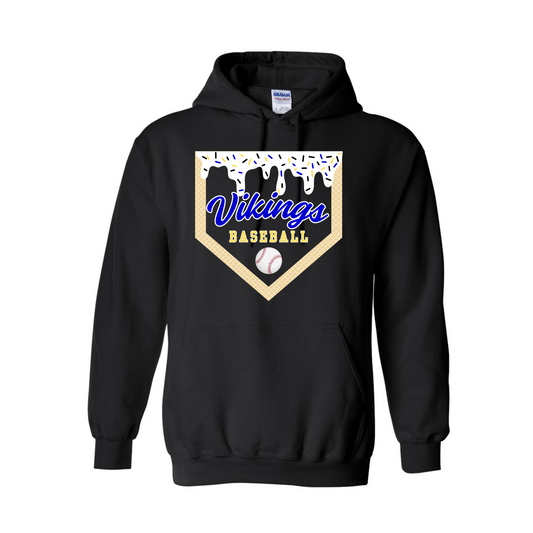 Vikings Black Ice Cream Drip Hoodie